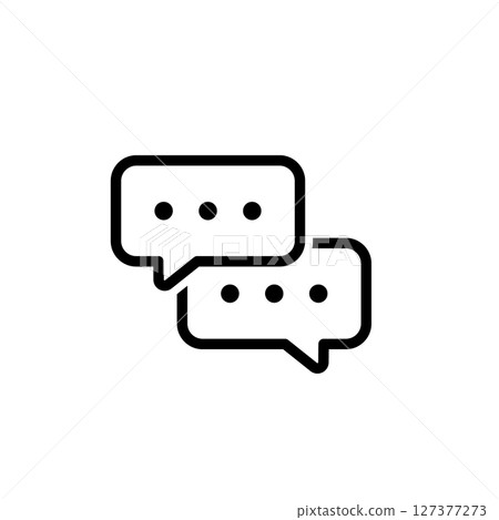 Simple and cute conversation icons 127377273