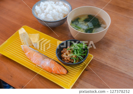A Japanese breakfast to start your day 127378252