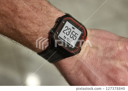 Step counter on a watch 127378840