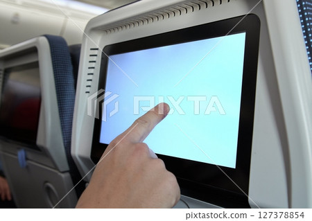 Plane infotainment lcd screen 127378854