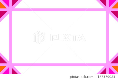 Frame, white background, triangle 127379083