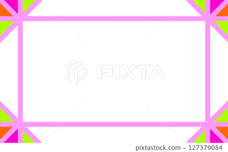Frame, white background, triangle Frame, white background, triangle 127379084