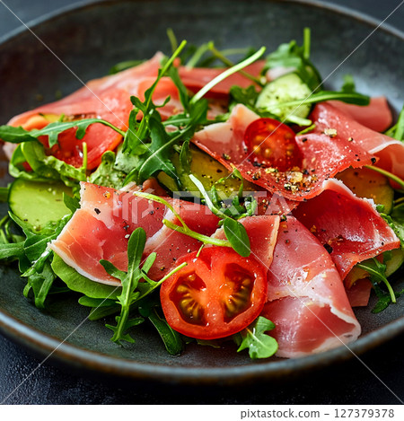 生火腿沙拉 生火腿沙拉 127379378