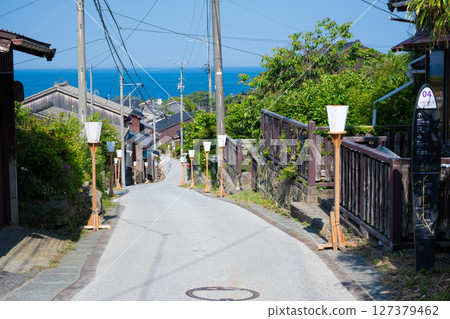 Sado Island Aikawa/Kyomachi Street streetscape 127379462
