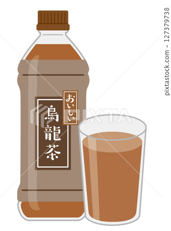 軟性飲料_烏龍茶（PET瓶和玻璃） 127379738