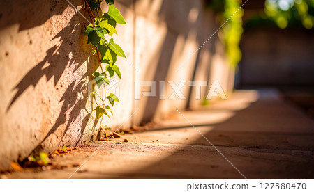 wall to the church. Background concept. Generated Image 127380470