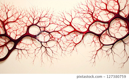 Neural network visualization. Background concept. Generated Image 127380759