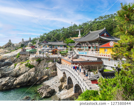 Busan Haedong Yonggungsa Temple panoramic view 127380844
