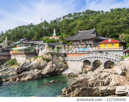 Busan Haedong Yonggungsa Temple panoramic view 127380846