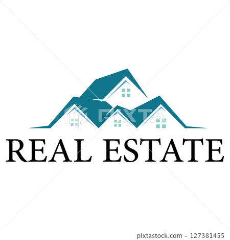 simple real estate logo design,building,skyscraper,property business,apartment,architecture vector 127381455