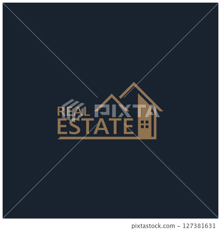 simple real estate logo design,building,skyscraper,property business,apartment,architecture vector 127381631