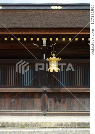 Kitano Tenmangu Shrine, Hanging Lanterns in the East Corridor, Kamigyo Ward, Kyoto City Kitano Tenmangu Shrine, Hanging Lanterns in the East Corridor, Kamigyo Ward, Kyoto City 127381993
