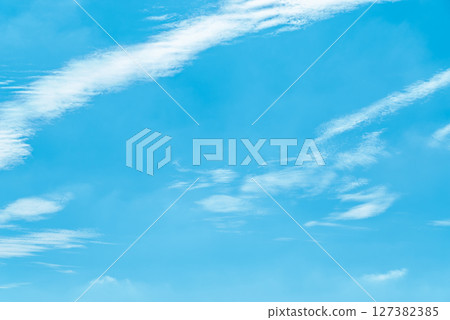 Wave clouds flowing in the blue sky F-4 light color Wave clouds flowing in the blue sky F-4 light color 127382385