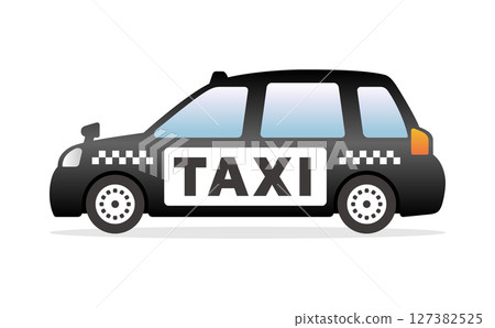 Simple and easy-to-use taxi illustration 127382525