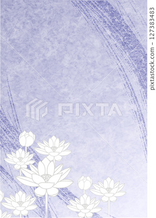 Mourning lotus Japanese pattern background Mourning lotus Japanese pattern background 127383483
