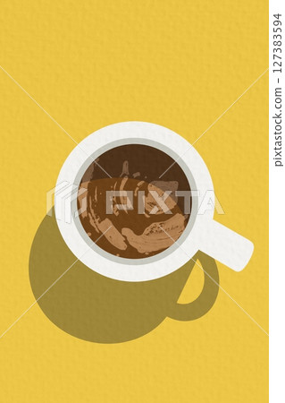 coffee, cup, vector 127383594