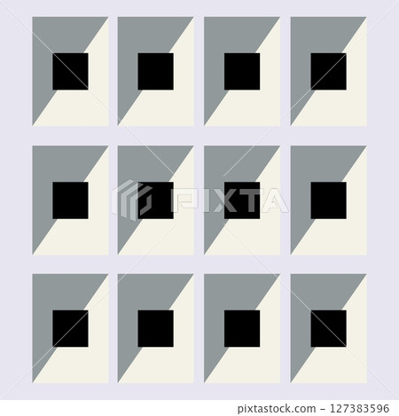 Seamless pattern of various lines and zigzags	 127383596