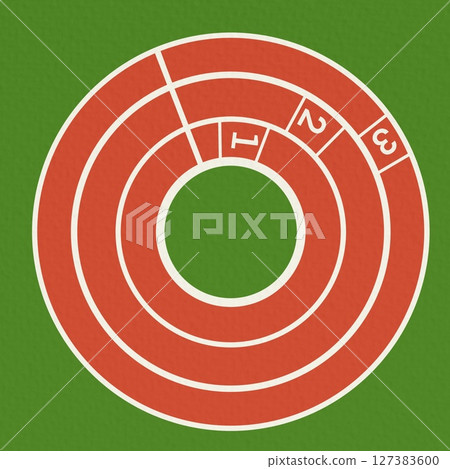 Sport stadium.Running track stadium competition.Vector illustration.	 127383600