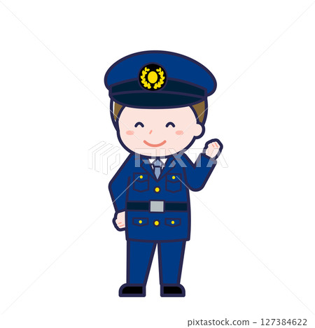 Police officer/diagonal/male 04 Police officer/diagonal/male 04 127384622