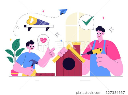 Craft Workshop Vector Illustration Featuring a DIY Class with Artist Hands Creating Creative Work and Art Project in a Flat Style Cartoon Background Craft Workshop Vector Illustration Featuring a DIY Class with Artist Hands Creating Creative Work and Art Project in a Flat Style Cartoon Background 127384637