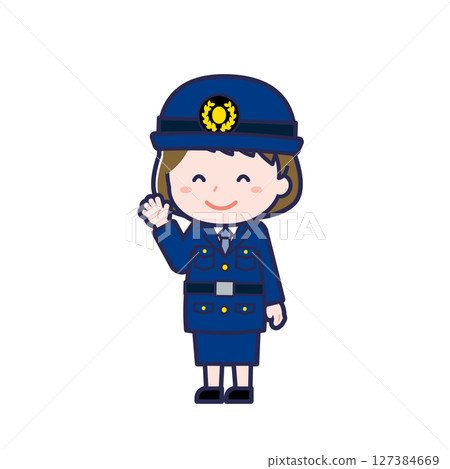 Police officer/diagonal/female 10 127384669