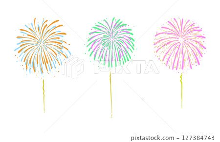 Illustration of fireworks Illustration of fireworks 127384743