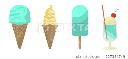 冰插圖集 127384749