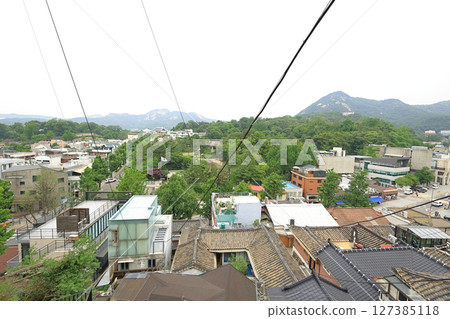 韓國首爾城市景觀從上面 韓國首爾城市景觀從上面 127385118