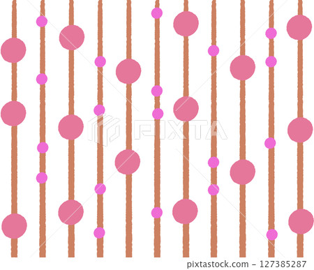 Hand-drawn dot stripe background - Pink Hand-drawn dot stripe background - Pink 127385287