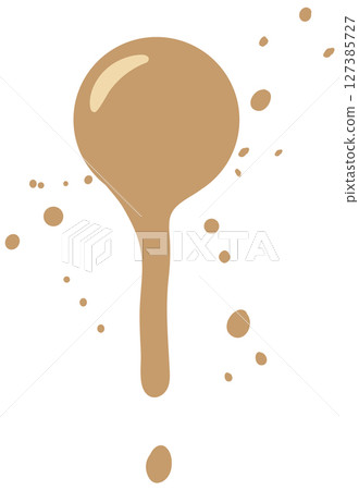 Abstract Coffee Spill Illustration 127385727