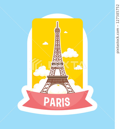 Eiffel Tower Paris Vector Illustration Eiffel Tower Paris Vector Illustration 127385752