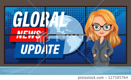 Global News Update Illustration 127385764