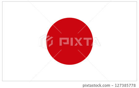 Minimalist Japanese Flag Vector Illustration Minimalist Japanese Flag Vector Illustration 127385778