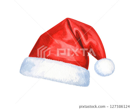 Santa hat, Santa Claus red hat (Christmas party, December seasonal material) Santa hat, Santa Claus red hat (Christmas party, December seasonal material) 127386124