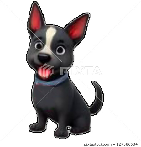 seamless pattern with dogs 127386534