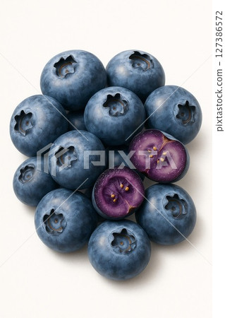 Blueberry illustration 127386572