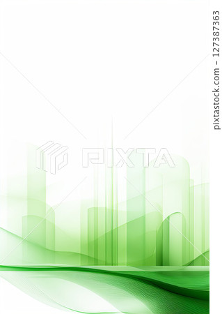 波浪圖像與建築物結合的綠色純色背景素材 波浪圖像與建築物結合的綠色純色背景素材 127387363