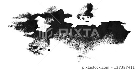 black watercolor background. Artistic hand paint. Isolated on transparent background. black watercolor background. Artistic hand paint. Isolated on transparent background. 127387411