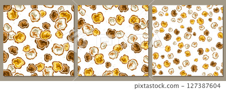 Vector Assorted Popcorn seamless patterns Vector Assorted Popcorn seamless patterns 127387604