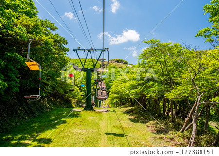 Scenery of the "Sightseeing Lift" in Mount Gozaisho's mountain park Scenery of the "Sightseeing Lift" in Mount Gozaisho's mountain park 127388151