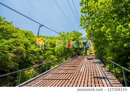 Scenery of the "Sightseeing Lift" in Mount Gozaisho's mountain park 127388154