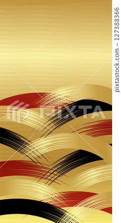 Japanese pattern gold pattern background 127388366