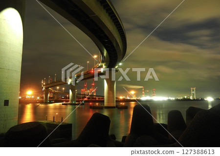 四日市因幡港線夜景 127388613