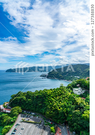 [Shizuoka Prefecture] The refreshing sea of Atami as seen from the observation deck of Atami Castle 127388830