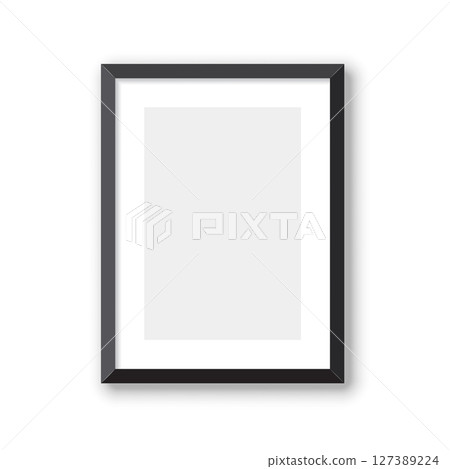 Blank picture frame icon in flat style. Photo mockup template vector illustration on isolated background. Realistic poster sign business concept. Blank picture frame icon in flat style. Photo mockup template vector illustration on isolated background. Realistic poster sign business concept. 127389224