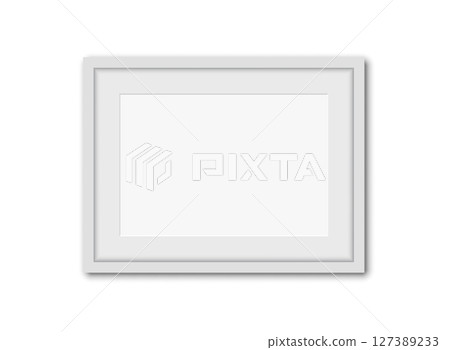 Blank picture frame icon in flat style. Photo mockup template vector illustration on isolated background. Realistic poster sign business concept. Blank picture frame icon in flat style. Photo mockup template vector illustration on isolated background. Realistic poster sign business concept. 127389233