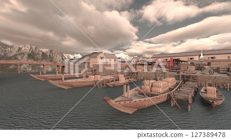 A pier 127389478