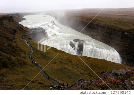 Gullfoss waterfall, Iceland Gullfoss waterfall, Iceland 127390145