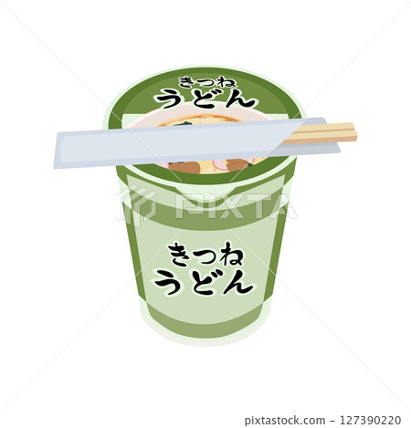 杯烏龍麵插圖 127390220