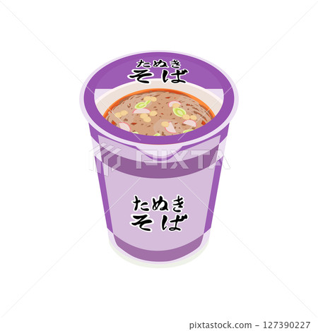 Cup soba illustration 127390227
